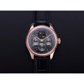 Iwc V9 Factory New Multifunctional Leather Strap Watch