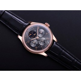 Iwc V9 Factory New Multifunctional Leather Strap Watch