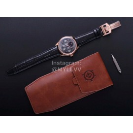 Iwc V9 Factory New Multifunctional Leather Strap Watch