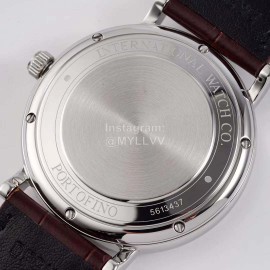 Iwc Moon Phase Leather Strap Watch