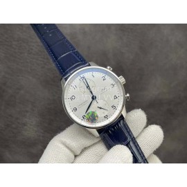 Iwc Fashion 40mm Dial Leather Strap Watch