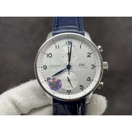 Iwc Fashion 40mm Dial Leather Strap Watch