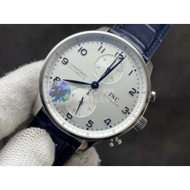 Iwc Fashion 40mm Dial Leather Strap Watch