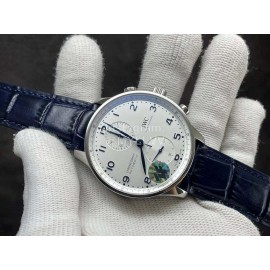 Iwc Fashion 40mm Dial Leather Strap Watch