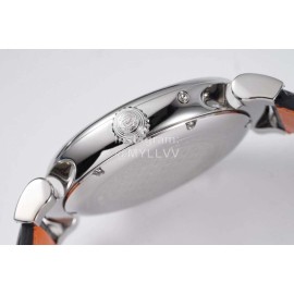 Iwc Moon Phase Black Leather Strap Watch