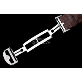 Iwc Az Factory 40mm White Dial Leather Strap Watch