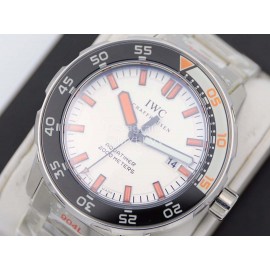 Iwc Super-Luminova Steel Strap Diving Watch Orange