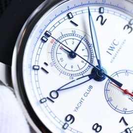 Iwc Sapphire Crystal Glass Rubber Strap Luminous Watch Black