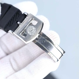 Iwc Sapphire Crystal Glass Rubber Strap Luminous Watch Black