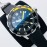 Iwc 44mm Dial Rubber Strap Luminous Watch Yellow