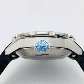 Iwc 44mm Dial Rubber Strap Luminous Watch Orange