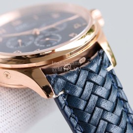 Iwc Multifunctional Woven Leather Strap Watch