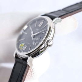 Iwc 37mm Dial Refined Steel Black Dial Watch