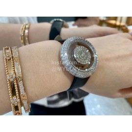 Jacob Co Fashion Diamonds Black Strap Watch For Women