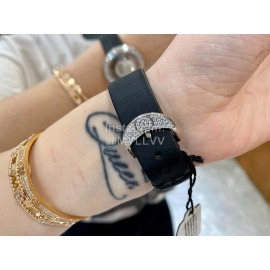 Jacob Co Fashion Diamonds Black Strap Watch For Women