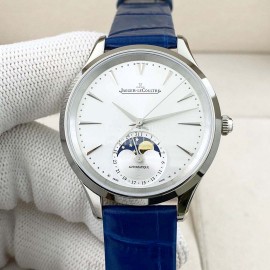 Jaeger Lecoultre 316 Refined Steel Blue Leather St..