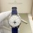 Jaeger Lecoultre Leather Strap 316 Refined Steel Watch For Women Blue