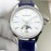 Jaeger Lecoultre Leather Strap 316 Refined Steel Watch For Women Blue