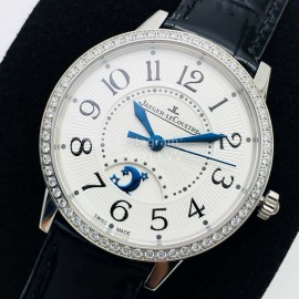 Jaeger Lecoultre Zf Factory 34mm Dial Leather Strap Watch