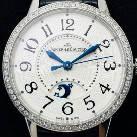 Jaeger Lecoultre Zf Factory 34mm Dial Leather Strap Watch