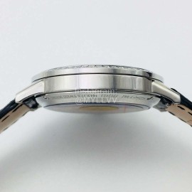 Jaeger Lecoultre Zf Factory 34mm Dial Leather Strap Watch