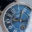 Jaeger Lecoultre Leather Strap 34mm Dial Diamond Watch Navy
