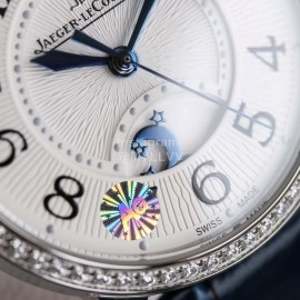 Jaeger Lecoultre Leather Strap 34mm Dial Diamond Watch