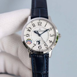 Jaeger Lecoultre Leather Strap 34mm Dial Watch