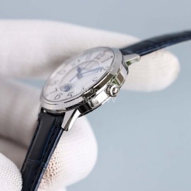 Jaeger Lecoultre Leather Strap 34mm Dial Watch