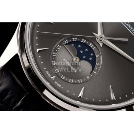 Jaeger Lecoultre Sapphire Crystal Glass 39mm Gray Dial Watch