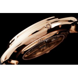 Jaeger Lecoultre Sapphire Crystal Glass 39mm Dial Leather Strap Watch