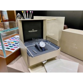 Jaeger Lecoultre Diamond Leather Strap Watch