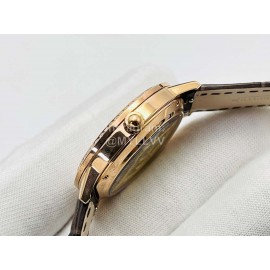 Jaeger Lecoultre 34mm Dial Diamond Leather Strap Watch