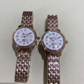 Jaeger Lecoultre Sapphire Glass Steel Strap White Dial Watch