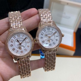 Jaeger Lecoultre Sapphire Glass Steel Strap White Dial Watch