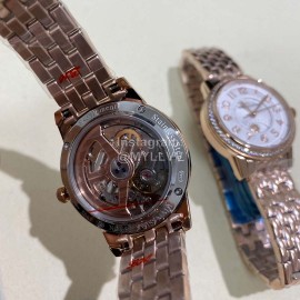 Jaeger Lecoultre Sapphire Glass Steel Strap White Dial Watch