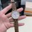 Jaeger Lecoultre Sapphire Glass Brown Leather Strap Watch