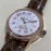 Jaeger Lecoultre Sapphire Glass Brown Leather Strap Watch