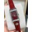 Jaeger Lecoultre 316l Steel Case Square Dial Watch Red