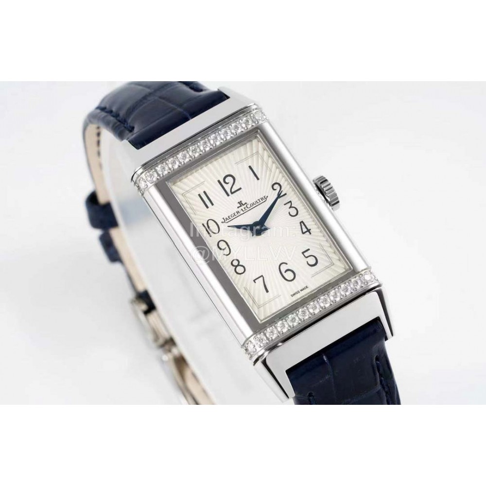 Jaeger Lecoultre 316l Steel Case Square Dial Watch Black