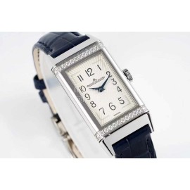 Jaeger Lecoultre 316l Steel Case Square Dial Watch Black