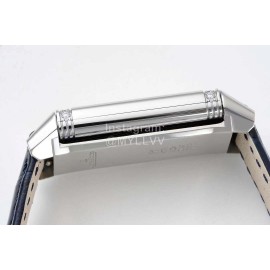 Jaeger Lecoultre 316l Steel Case Square Dial Watch Black