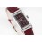 Jaeger Lecoultre 316l Steel Case Square Dial Watch Wine Red