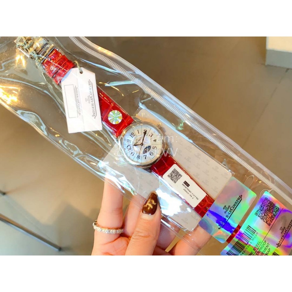 Jaeger Lecoultre 316l Steel Case Leather Strap Watch