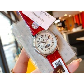 Jaeger Lecoultre 316l Steel Case Leather Strap Watch