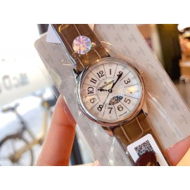 Jaeger Lecoultre Fashion 316l Steel Case Leather Strap Watch