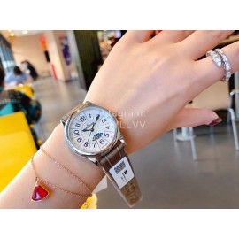 Jaeger Lecoultre Fashion 316l Steel Case Leather Strap Watch