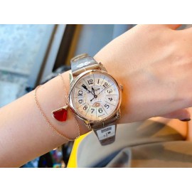 Jaeger Lecoultre Leather Strap 316l Steel Case Watch