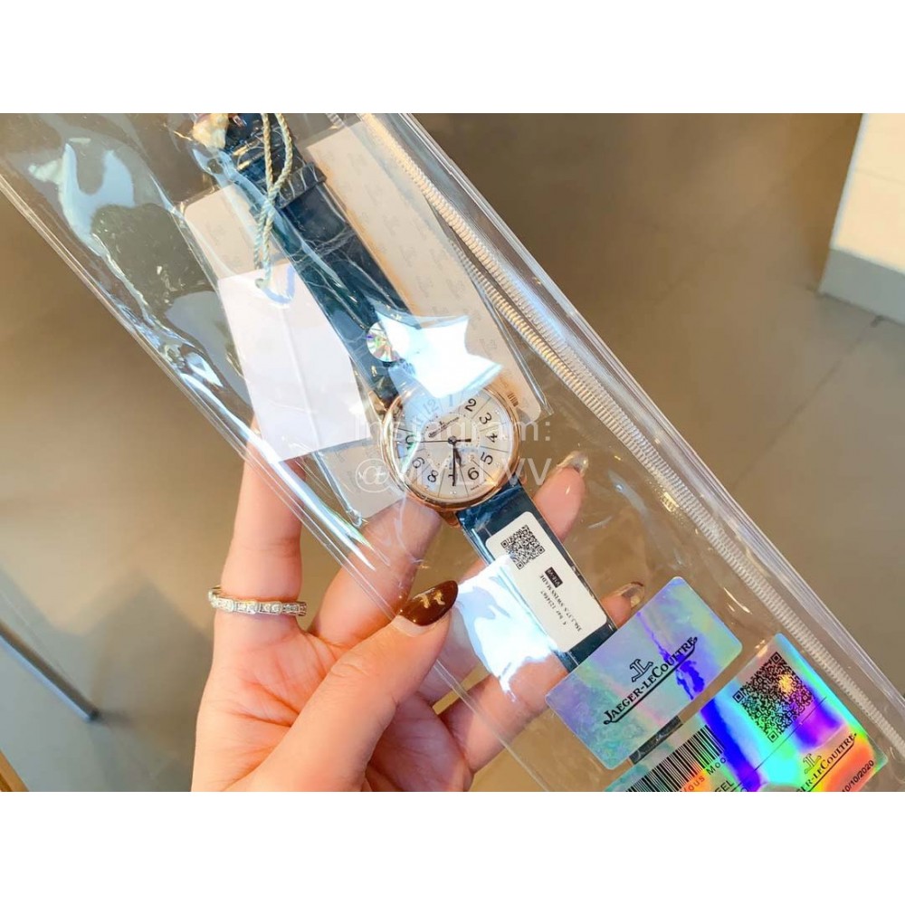 Jaeger Lecoultre Fashion Leather Strap 316l Steel Case Watch