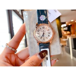 Jaeger Lecoultre Fashion Leather Strap 316l Steel Case Watch